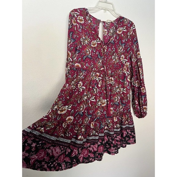 Altar'd State Dresses & Skirts - altar'd state dress Red Paisley Midi Casual Small Fall Dress